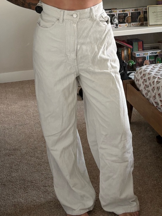 BDG Denim - BDG Off-White Corduroy High-Rise Pants